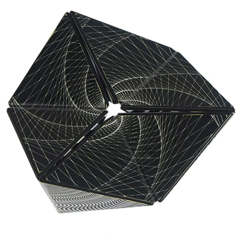 3D Unendlicher Flip-Zauberwürfel Fidget-Spielzeug, Visuelles Sensorisches Anti-Stress-Fingerspitzen-Puzzle - Bild 3