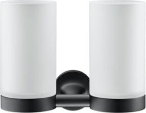 Duravit Glashalter Starck T Doppelhalter Wandmontage Schwarz Matt - Bild 1
