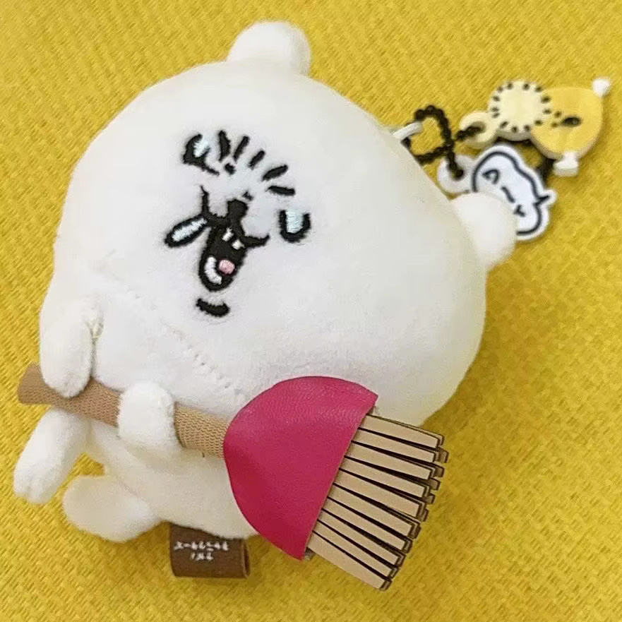 Bandai Weinender Bär Plüschtier-Anhänger, Essens-Motiv, Weiß - Bild 2