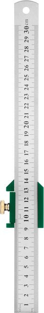 Parkside Dübelbohrvorrichtung aus Stahl in Silber mit 30 cm Anschlaglineal - Bild 1