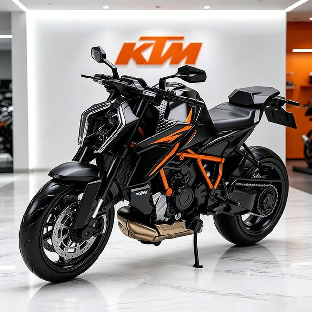 MAKEDA KTM RC1390 Motorradmodell, 1:12, Spielzeugfahrzeug - Bild 1