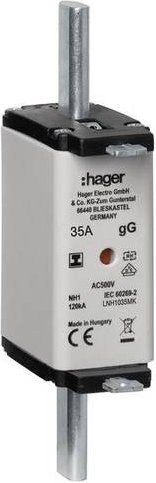 Hager NH-Sicherung LNH1035MK 35A, 3 Stück, Weiß - Bild 1