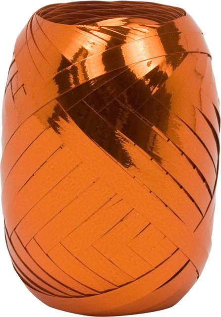 GOLDINA Ringelband aus Polyester in Mandarin Orange, 5 mm Breite, 20 m Länge - Bild 1