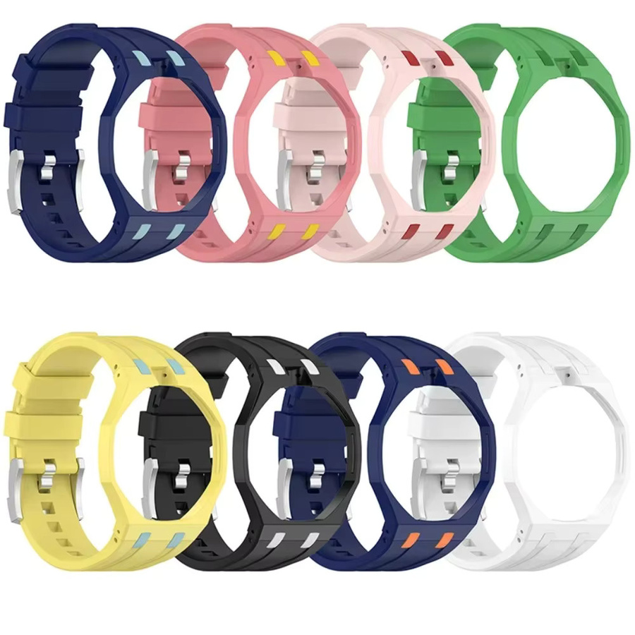 Swatch Uhrenarmband Silikon, Schwarz, 2-in-1 Konvertierungsset - Bild 4