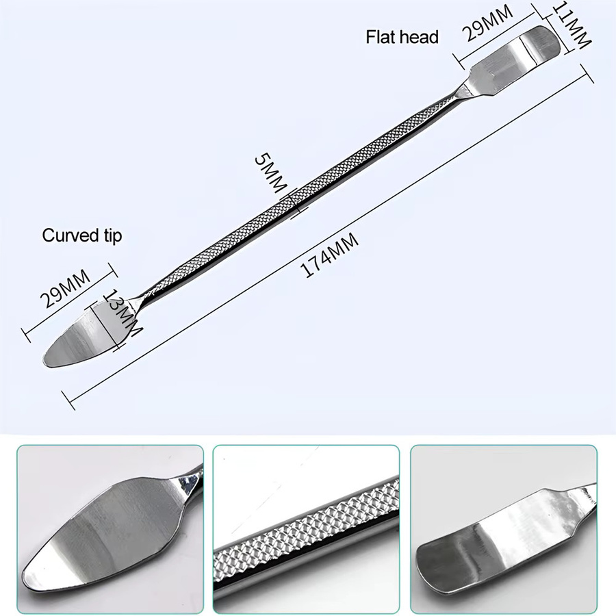 YIAEEY Metall Spudger aus Edelstahl in Silber als Schaber und Brecheisen für die Reparatur von iPhone, Computer, Laptop und Tablet PC - Bild 2