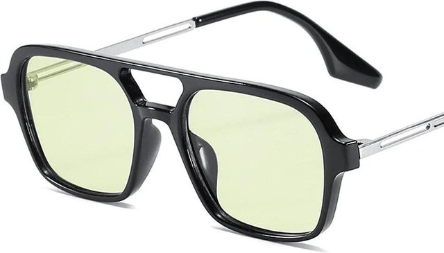 Yiran bag Sonnenbrille, Vollrand, Square, Metall, Unisex, Pink, Blue, Black - Bild 1