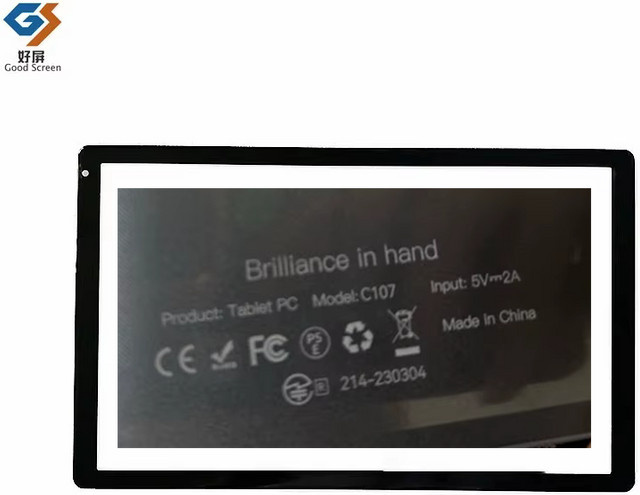 QVK Externes Glas Panel für Brilliance in hand C107 Tablet PC, 10,1 Zoll Kapazitiver Touchscreen Digitizer Sensor, Schwarz - Bild 1