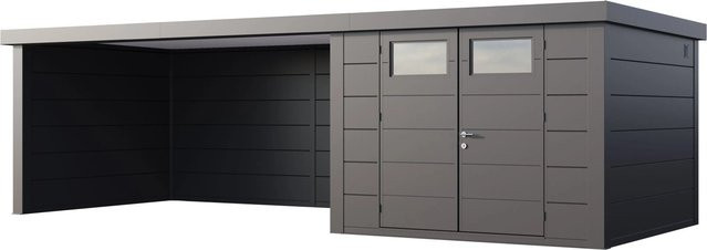 Telluria Gerätehaus Classico in Silberfarben, B/H/T: 782 x 219 x 318 cm - Bild 1