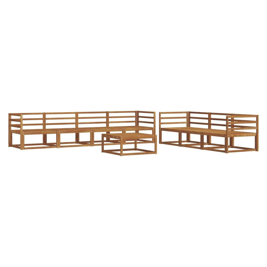 vidaXL Outdoor-Sofagarnitur 8-teilig aus Akazie Massivholz in Natur Braun - Bild 2