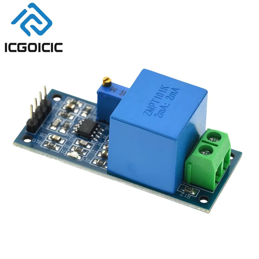 ZMPT101B AC-Spannungssensormodul für einphasige Spannungserkennung von 0–250 V in Blau für Arduino und STM32 - Bild 2