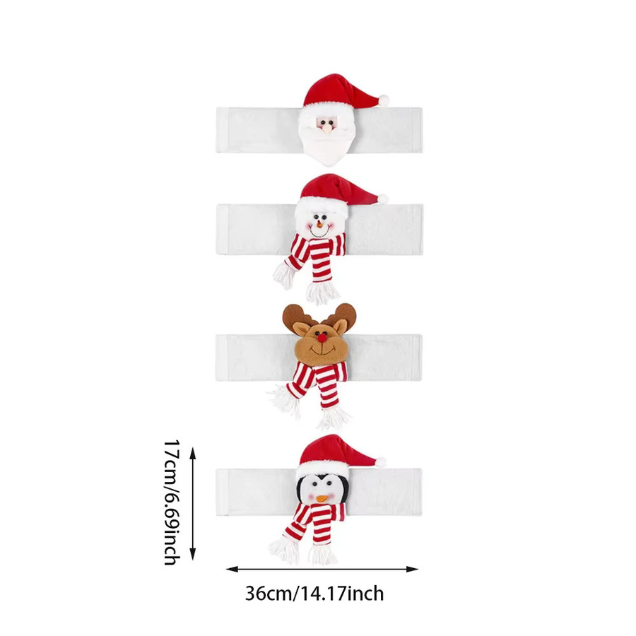 Runtow Weihnachtsvorhang-Anhänger mit Weihnachtsmann, Schneemann und Rentier in Mehrfarbig - Bild 4