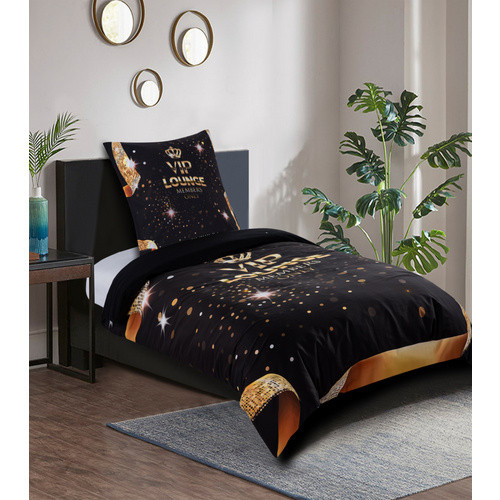 Sanilo Bettwäsche VIP Lounge 2-teilig aus Baumwolle, Schwarz, B/H: 135 x 200 cm, Kissen: 80 x 80 cm - Bild 4