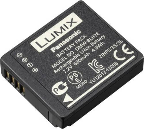 Panasonic Kamera-Akku DMW-BLH7E in Schwarz mit 680 mAh und 7,2 V - Bild 1