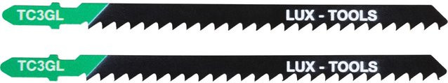 LUX-TOOLS Stichsägeblatt für Holz mit U-Schaft, 2 Stück, Schwarz - Bild 1