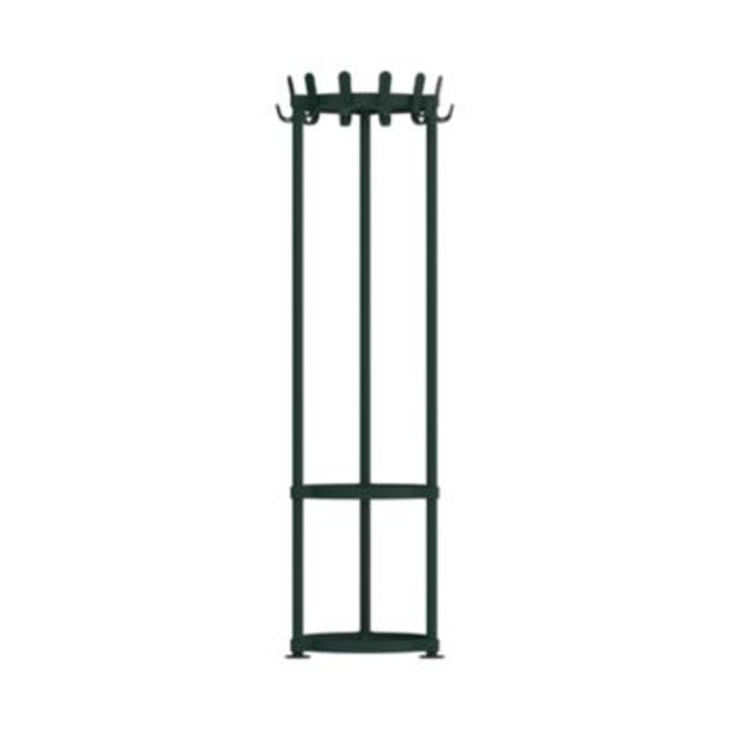 Garderobenständer Functionals KROK ROUND Pine Green mit 36 Haken und Schirmhalter mit Tropfmulde, Farbe: Grün - Bild 2