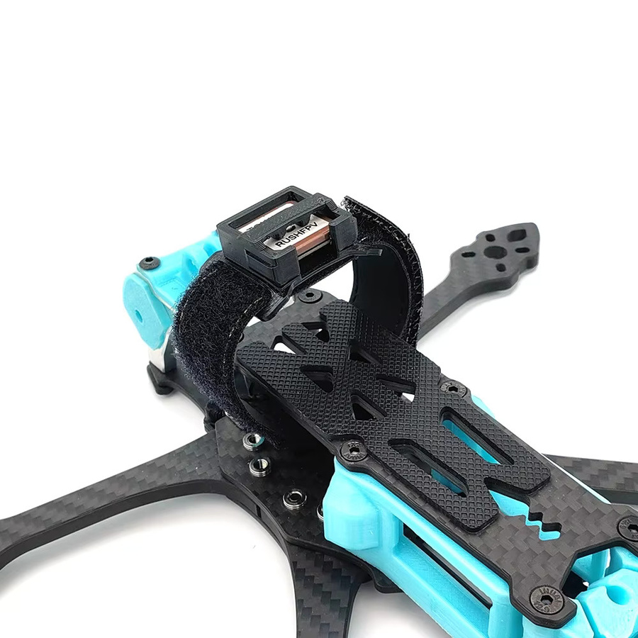 PHISITAL GPS-Modulhalterung aus 3D-gedrucktem TPU in Schwarz zur Befestigung an der Batterie für RC FPV Drohnen - Bild 2