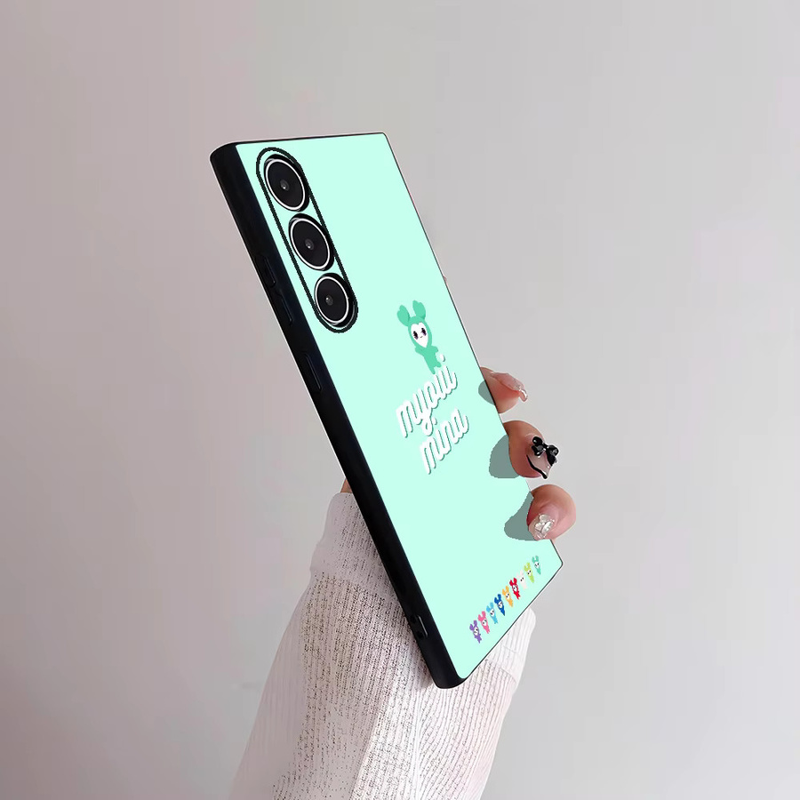 Laburi Twice-Lovelys Handyhülle für Samsung Galaxy S21 S22 S23 S24 S25 FE Plus Ultra in Grün aus TPU Soft-Material - Bild 2