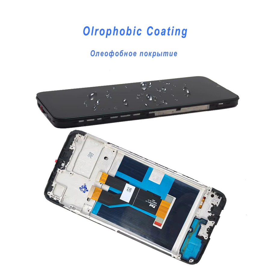 Realme C21 LCD Display mit Touchscreen Digitizer Montage in Schwarz, 6.5 Zoll Ersatzdisplay für Realme C21Y RMX3261 RMX3263 - Bild 5