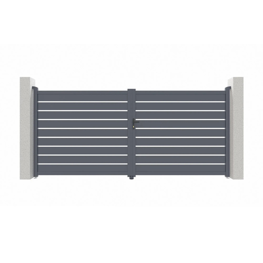 Casanoov Elektrisches Flügeltor Vogel in Grau aus Aluminium mit Drehtorantrieb Ranger B150, B/H: 305 x 178 cm - Bild 2