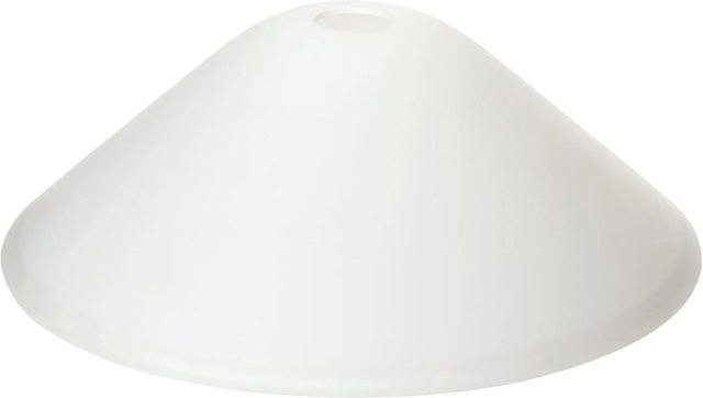 Orion Lightstyle Glas Lampenschirm E27 zylindrisch in Opal Weiß Durchmesser: 38 cm - Bild 1
