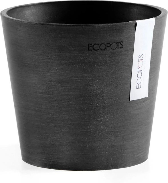 Ecopots Pflanztopf Amsterdam Mini Dunkelgrau Durchmesser: 13 cm - Bild 1