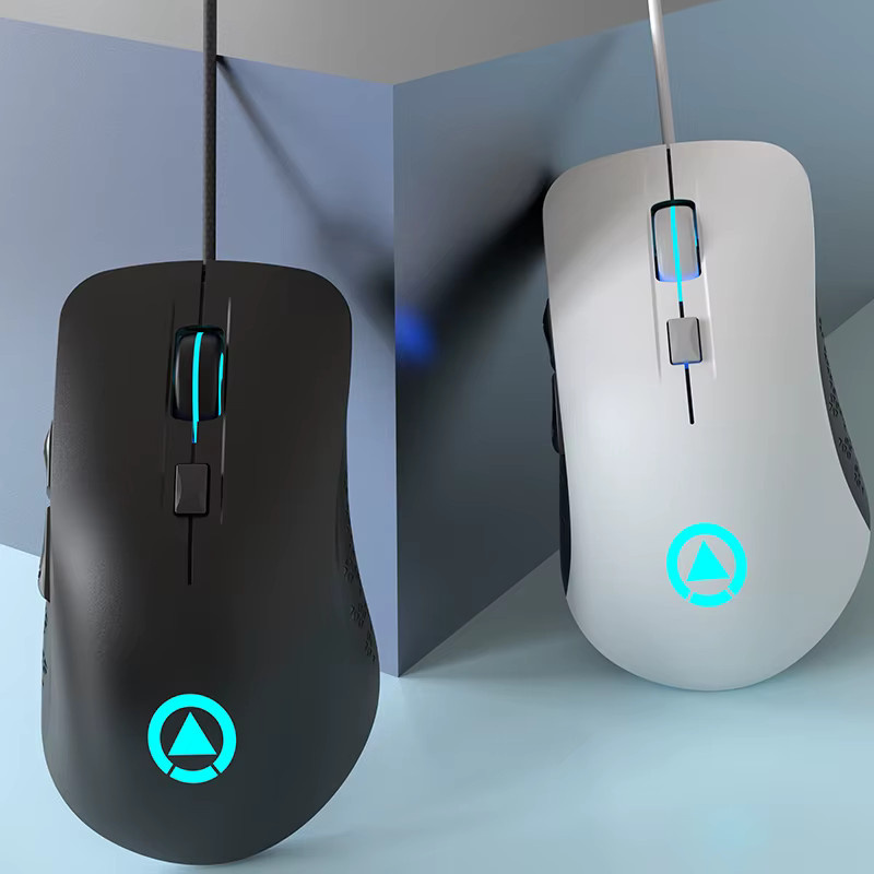 YINDIAO Ergonomische Kabelgebundene Gaming-Maus in Schwarz für PC und Laptop - Bild 3