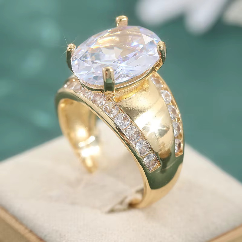 YoYo Verlobungsring Gold, Zirkonia, Damen - Bild 1