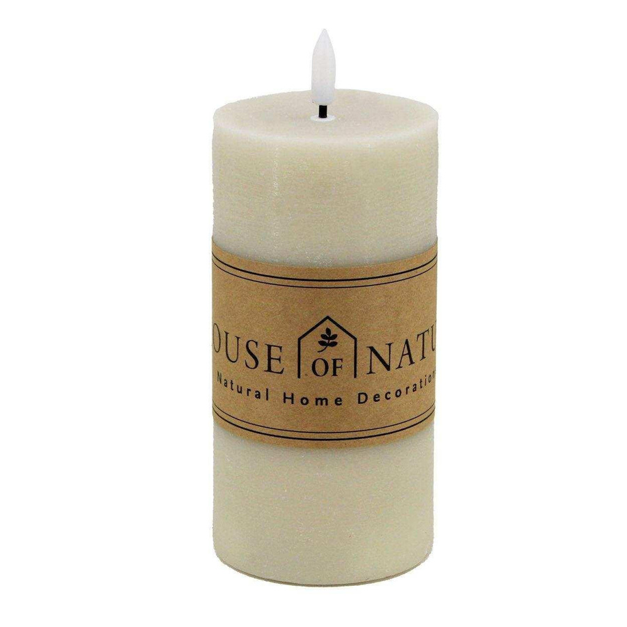 House of Nature Basic LED-Kerze beige Höhe: 15 cm - Bild 1