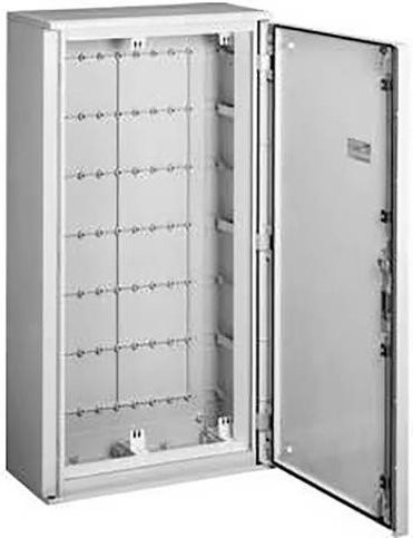 Hager FL73S Wandschrank aus Kunststoff in Lichtgrau, B/T/H: 85,0 x 30,0 x 115,0 cm - Bild 1