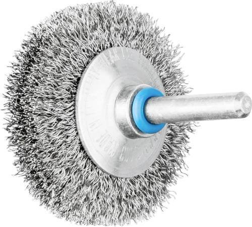 PFERD Kegelbürste KBU 5010/6 ungezopft aus Edelstahl, Silber, Durchmesser: 50 mm, Schaft-Durchmesser: 6 mm, Draht-Durchmesser: 0,20 mm, 10 Stück - Bild 1