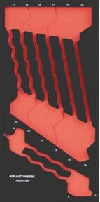 Kraftwerk PRO LINE EVA Einlage in Rot, Breite: 20 cm, Tiefe: 40 cm - Bild 1