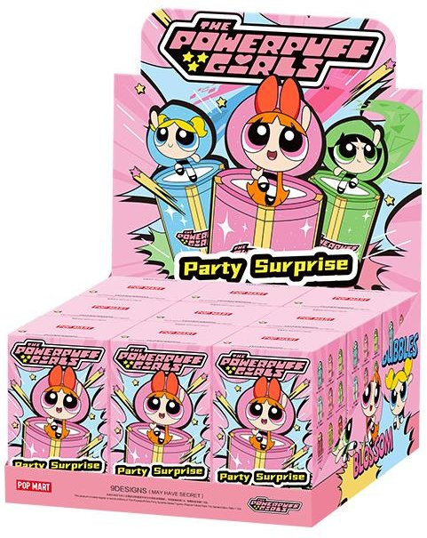 POP MART The Powerpuff Girls Party Überraschungsserie Figuren Blind Boxes, 9-teiliges Set - Bild 1