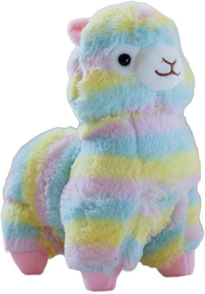Yiran toy Alpaka Puppe Plüschtier, Regenbogenfarbe, 28cm, ab 14 Jahren - Bild 1