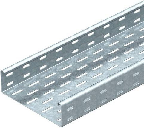 OBO Bettermann Kabelrinne 6056776, Farbe: Silber, B/H/L: 100,00 mm x 60,00 mm x 3 m - Bild 1