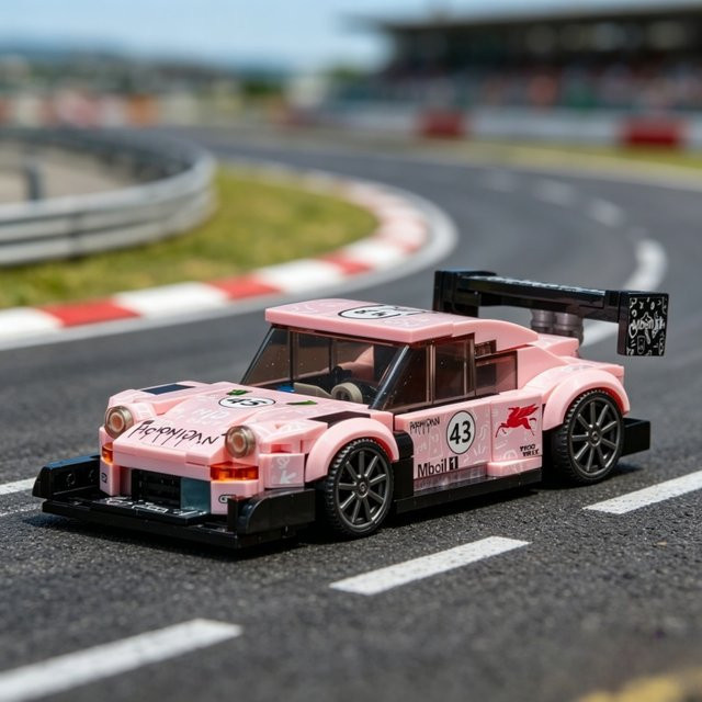 GSF Rosa Graffiti Retro Rennwagen, Bausteine, 281 Teile - Bild 1