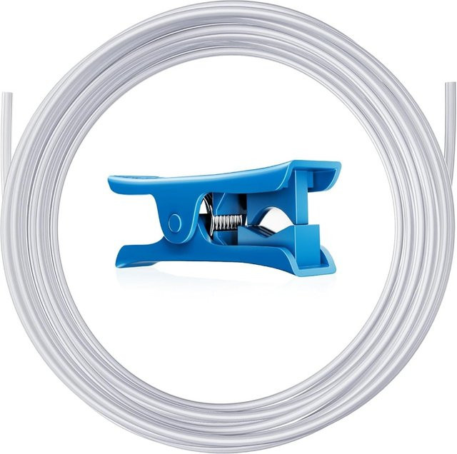 PTFE-Teflonschlauch 5 m mit Cutter für Bambu Lab A1, A1 mini, P1P, P1S, X1C und Creality K1, K1 Max 3D-Drucker-Zubehör - Bild 1