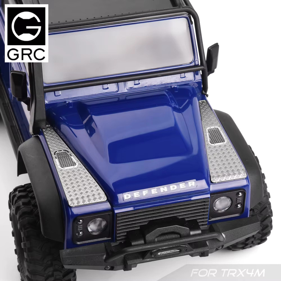 GRC TRX4M Edelstahl-Diamantbleche, karierte Platte, Zubehör, Metall - Bild 1