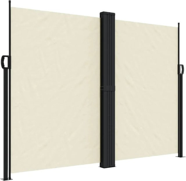 Ausziehbare Seitenmarkise von furnicato in Creme aus Polyester, B/H: 1200 x 180 cm - Bild 1