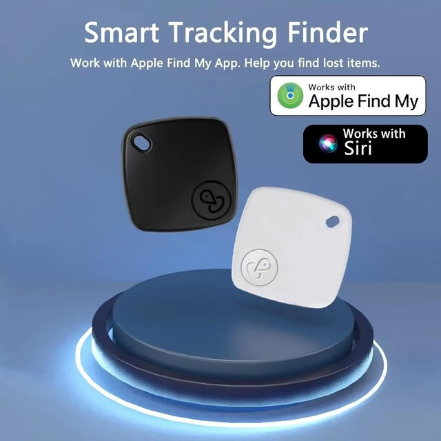 GGBEE Smart GPS Tracker Mini Tracking Gerät in Schwarz für Apple Find My App zur Verlustprävention von Schlüsseln und Kindern - Bild 1