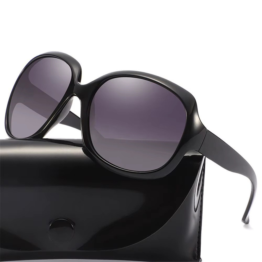 Sonnenbrille, oval, Vollrand, Kunststoff, black, Unisex - Bild 3