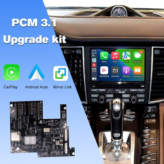 AUTOABC Kabelloses CarPlay und Android Auto Modul für Porsche PCM 3.1 in Schwarz - Bild 1