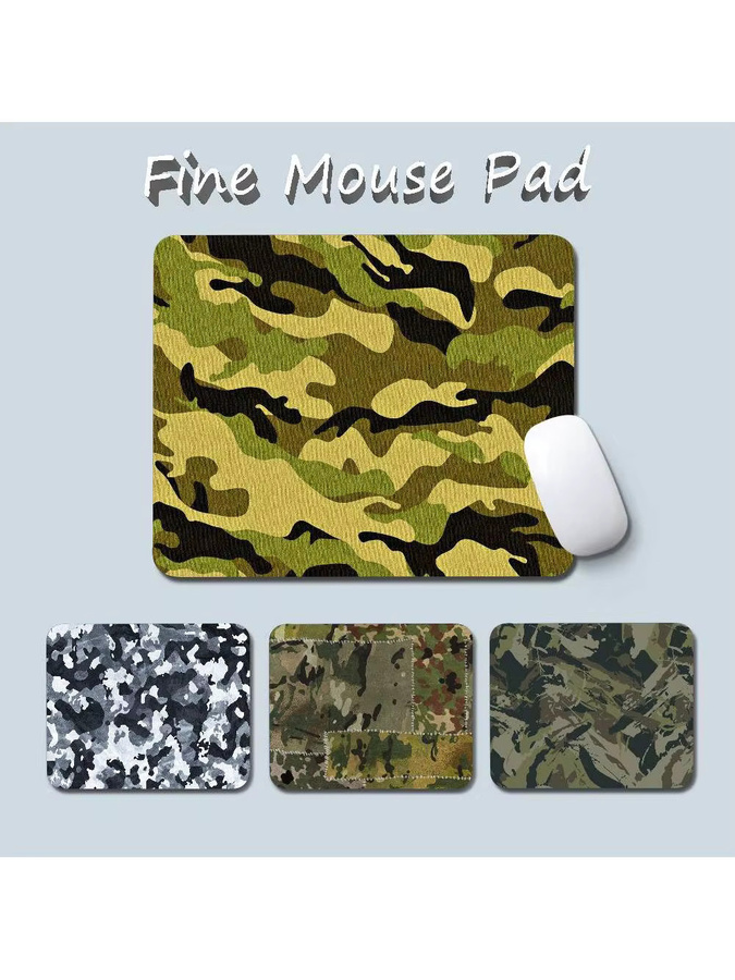 Rastar Mauspad mit Militärischem Tarnmuster in Multicolour, rutschfestes Stoff-Mauspad für Computer und Laptop - Bild 3