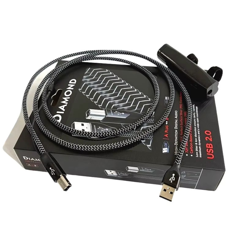 Diamond USB-Kabel Typ A auf Typ B in Silber für HiFi DAC und Verstärker - Bild 4