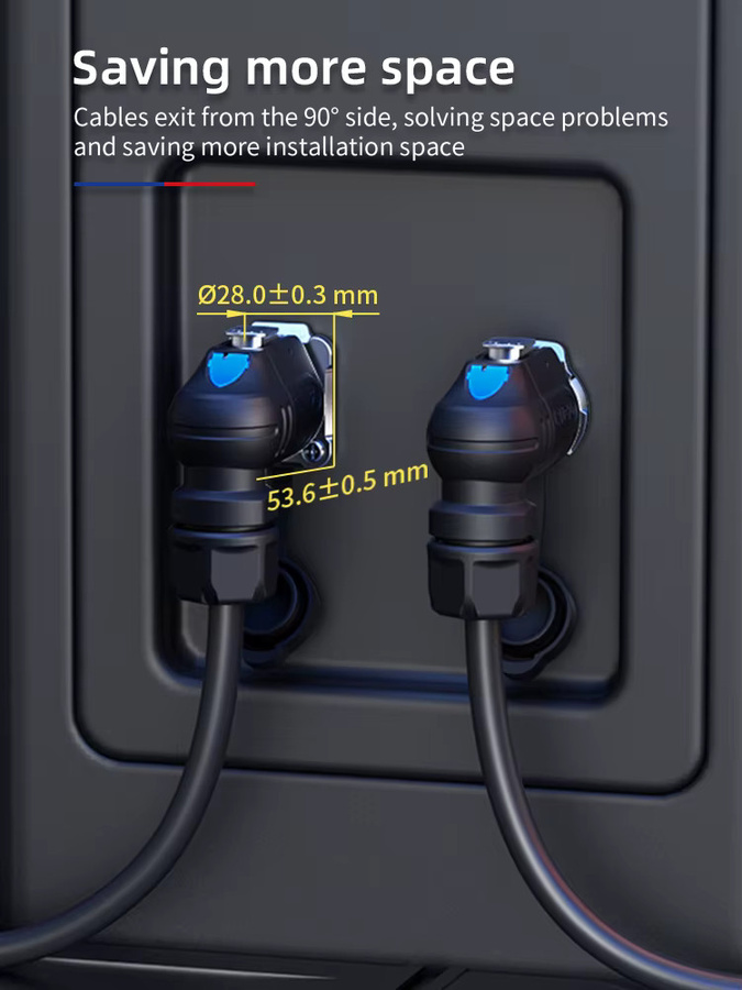 CNLINKO LP20 IP68 Wasserdichter Ellbogenstecker Halbmetallischer Schweißverbinder für industrielle Anwendungen 2 bis 14 Pin 90 Grad - Bild 5