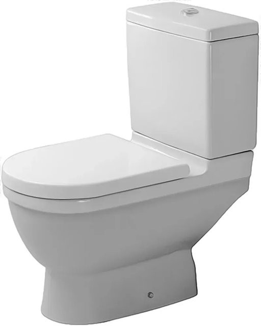 Duravit Stand-WC Starck 3 Kombi in Weiß, Tiefspüler mit senkrechtem Abgang, Keramik, Höhe: 43,0 cm, Breite: 36,0 cm, Tiefe: 65,5 cm - Bild 1