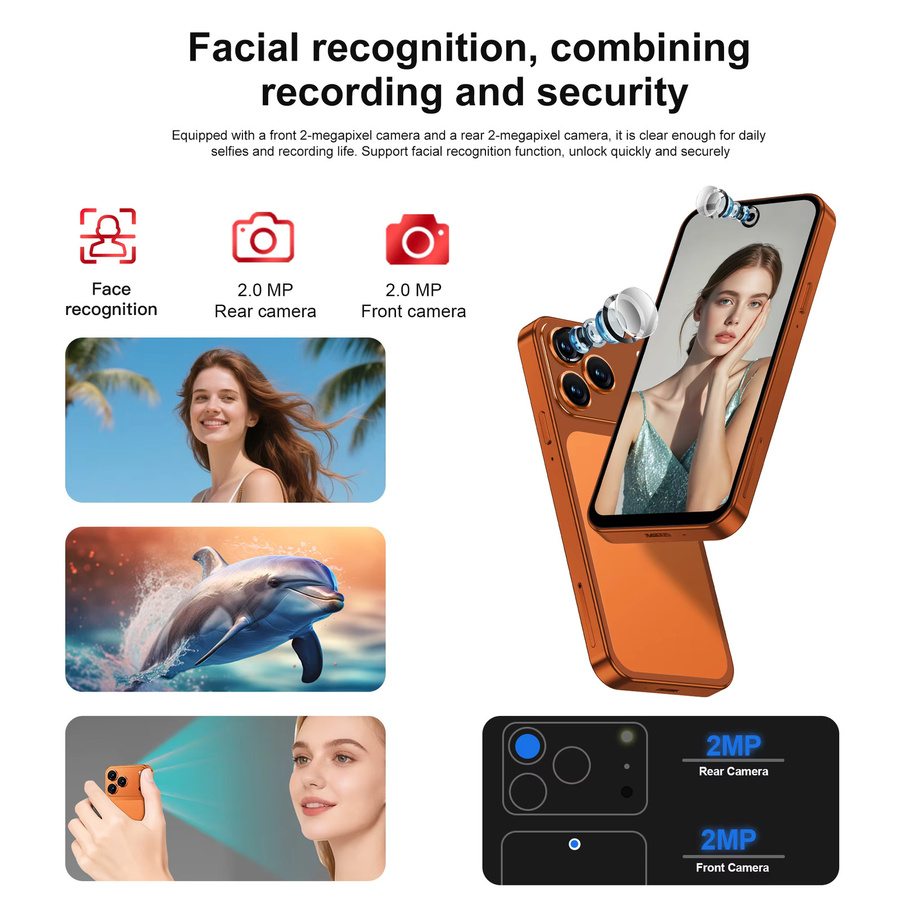 SERVO S45 Pro Mini-Smartphone in Blau mit Android 10.0, 4,0 Zoll HD-Display, 4G LTE, Dual-SIM, WLAN und Bluetooth - Bild 5