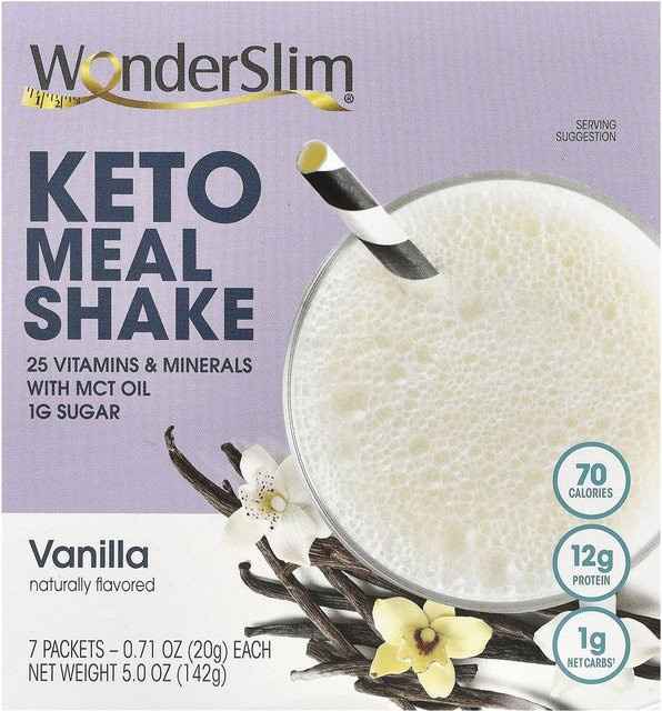 WonderSlim Keto-Mahlzeiten-Shake Vanille 7 x 20 g - Bild 1