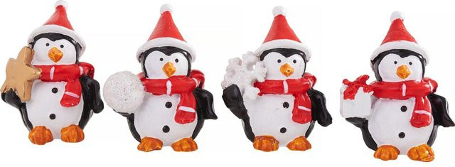 VBS Mini Pinguin Patrick als winterliche Tischdekoration aus Polyresin in Multicolor - Bild 1