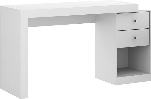 Vente-unique Schreibtisch Evan Weiß erweiterbar Breite: 120 cm - Bild 1
