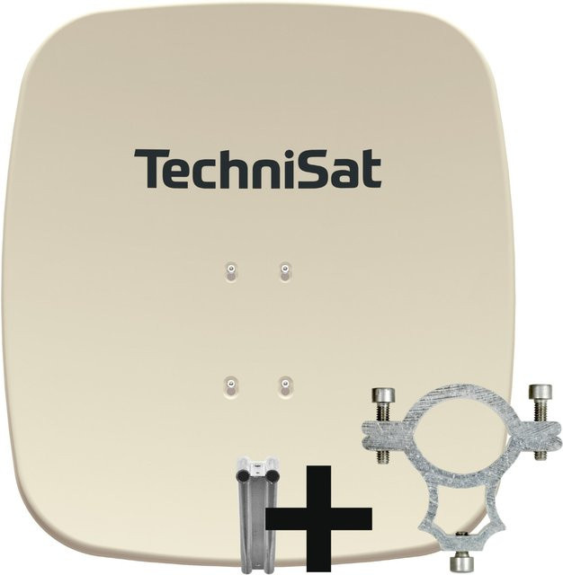 TechniSat SATMAN 65 Plus Satelliten-Reflektor inklusive LNB-Halteschelle in Beige - Bild 1